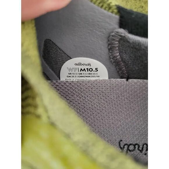 Allbirds Men\'s Wool Flyer Mizzles, Hazy Lime 10.5 NWOB $170 main image 8